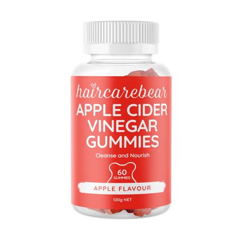 Haircarebear Apple Cider Vinegar Gummies 60 Pack Big W