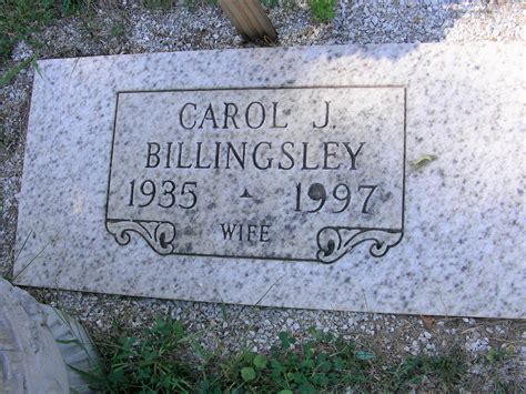 Carol Joan Brown Billingsley 1935 1997 Find A Grave äreminne