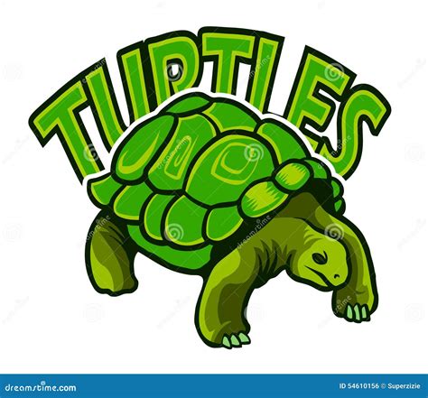 Turtles Logo stock vector. Illustration of illustrations - 54610156