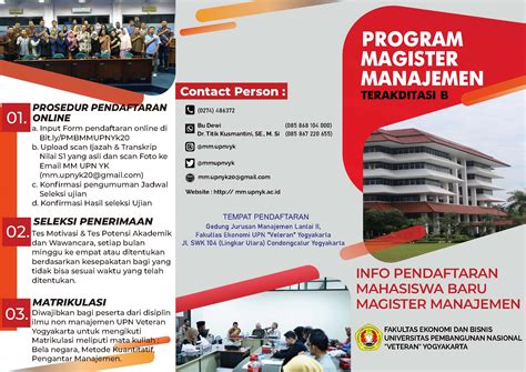 Feb Upnvy Buka Penerimaan Mahasiswa Baru Program Studi Magister