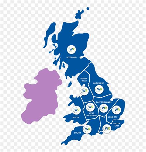 Regional - Nhs Trusts Uk Map - Free Transparent PNG Clipart Images Download