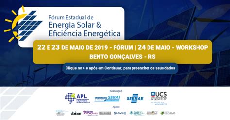 Fórum Estadual de Energia Solar e Eficiência Energética em Bento