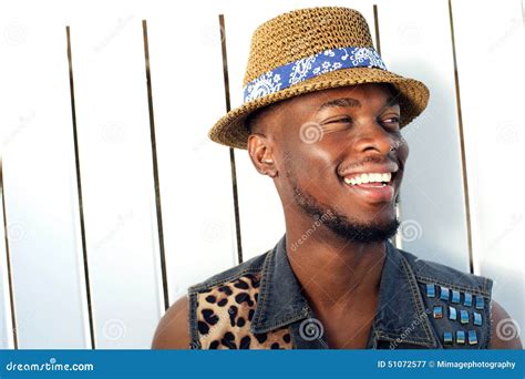 Handsome Young African American Man Smiling Stock Image Image Of