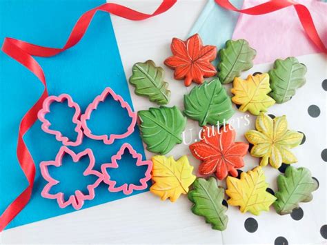 Mini Autumn Leaves Cookie Cutters 2 3inch Oak Leafe Cookie Etsy