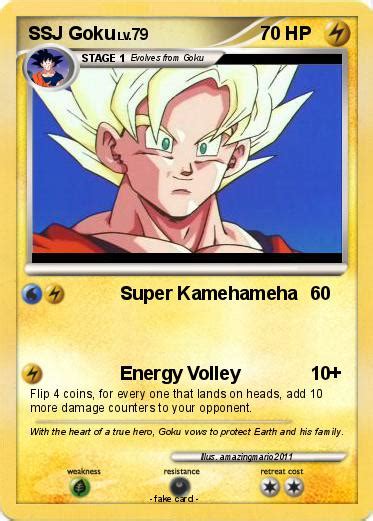 Pokémon SSJ Goku 75 75 Super Kamehameha My Pokemon Card