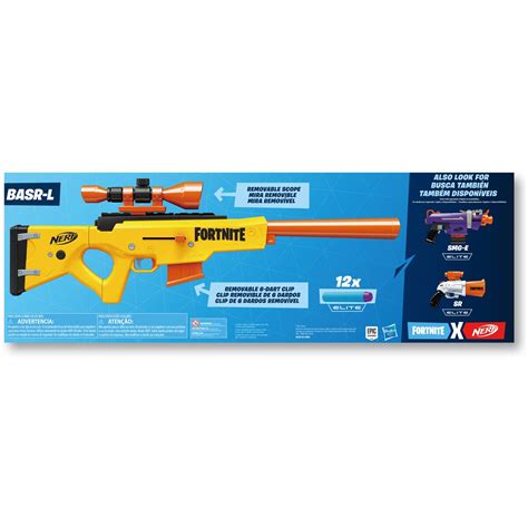 Nerf Fortnite BASR L Bolt Action Clip Fed Blaster BIG W