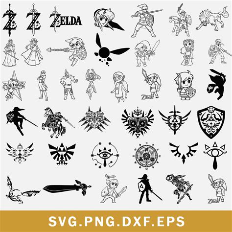 Zelda Bundle Svg The Legend Of Zelda Svg Zelda Svg Png Dx Inspire