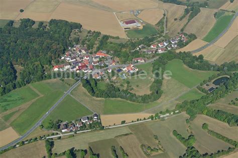 Luftaufnahme Klingen Dorfkern Am Feldrand In Klingen Im Bundesland