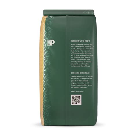 Peets Coffee Organic Decaf Terrena Medium Roast Ground Coffee The