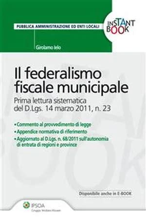 PDF Il Federalismo Fiscale Municipale De Girolamo Ielo Libro