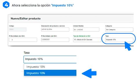 ¿cómo Configurar El Igv De 10 Ley 31556 Restaurantes Y Hoteles Mifact Sistema De