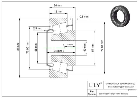 33010 TS Single Row Tapered Roller Bearings Metric Timken