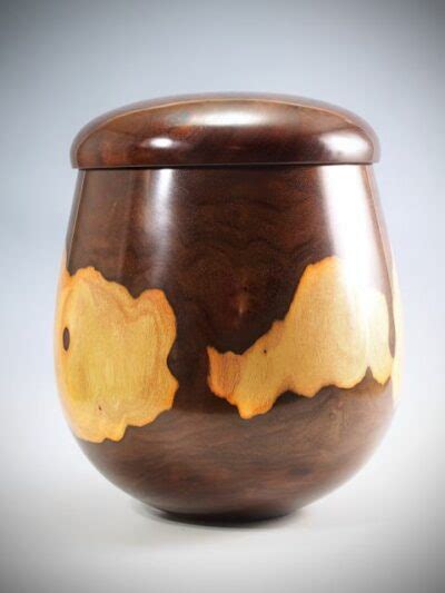 Kou Wood Lidded Vessel Puahala Maui Hands