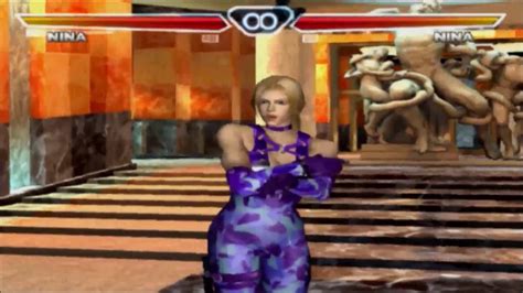 Tekken 4 Nina Williams All Intros And Win Poses Youtube