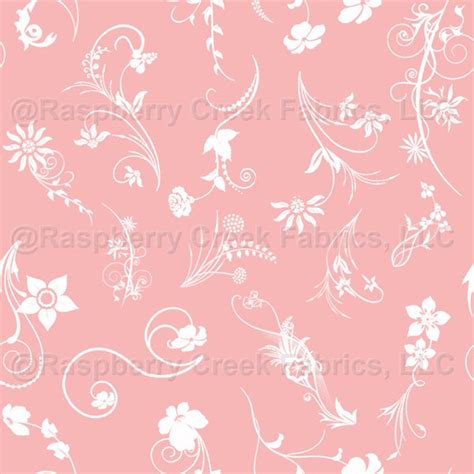 Homespun Collection Pink Floral Raspberry Creek Fabrics