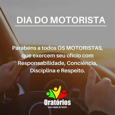 25 DE JULHO DIA DO MOTORISTA Prefeitura Municipal de Oratórios