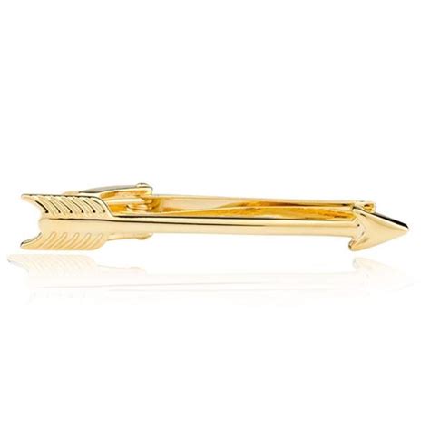 The Tie Hub Brass Gold Arrow Clip Tack Tie Pin In Gift Box Men Jiomart