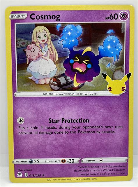 Cosmog Pokemon Celebrations 25th Anniversary Holo Rare 013025 Ebay