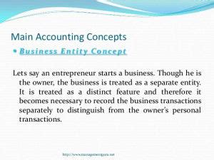 Main Accounting Concepts Management Guru Management Guru