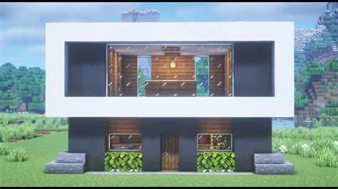 【マインクラフト】簡単なモダンハウスの作り方【minecraft】how To Build A Modern House【マイクラ建築