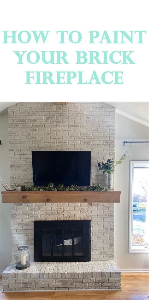 How To Paint Your Brick Fireplace I Am Chris