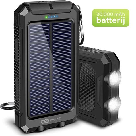 Green Tech Solar Powerbank Mah Zonne Energie Oplader Met