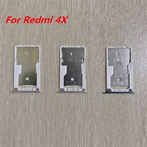 1pcs New Sim Card Slot Holder Tray Socket Adapter Phone Replacement Spare Parts For Xiaomi Redmi