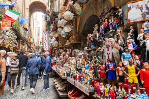 Street View In Via San Gregorio Armeno In Naples Italy Editorial