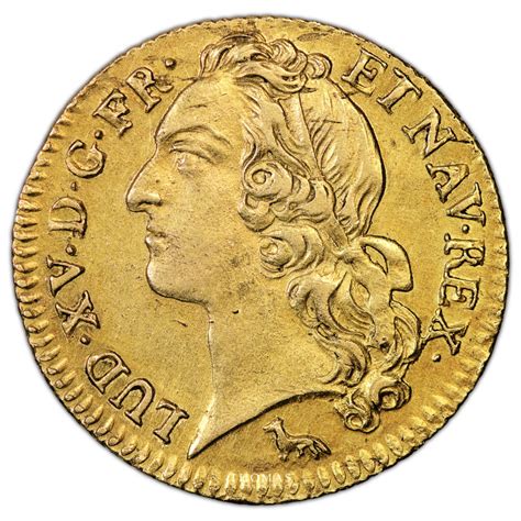 Coin France Louis Xv Gold Louis D Or Au Bandeau A Paris