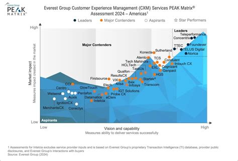 Customer Experience Management Cxm Services Peak Matrix® Assessment 2024 Americas Everest