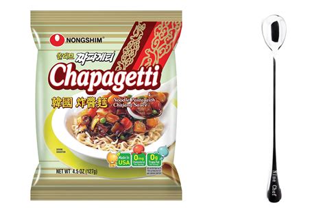 Nongshim Chapagetti Jjajang Noodle 10 Bags Plus NineChef Brand Long