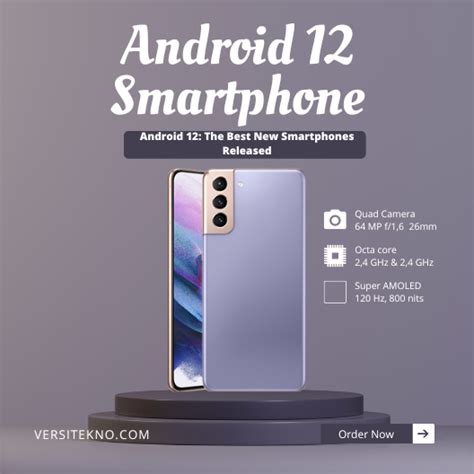 Android 12 Smartphone - Versitekno.com