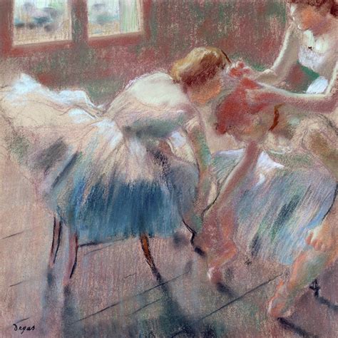 Tableau Sur Toile Edgar Degas Trois Danseuses Se Pr Parent