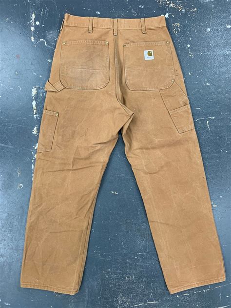 32x30 Carhartt Double Knee Work Pants 80s Usa Vintage Union Etsy