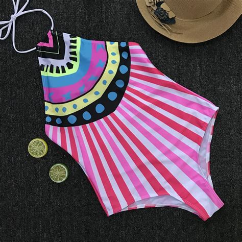 2018 National Style Sexy One Piece Swimsuit Women Swimwear Monokini