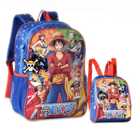 Mochila One Piece Costas E Lancheira T Rmica Escolar Meninos Clio