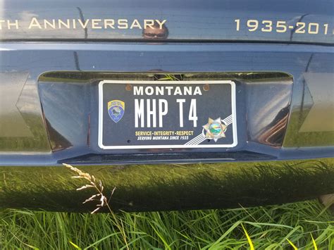 Montana State Trooper Plates