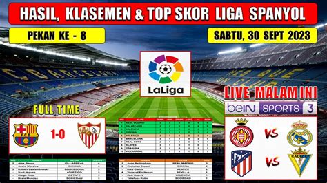 Hasil Liga Spanyol Tadi Malam Barcelona Vs Sevilla Laliga