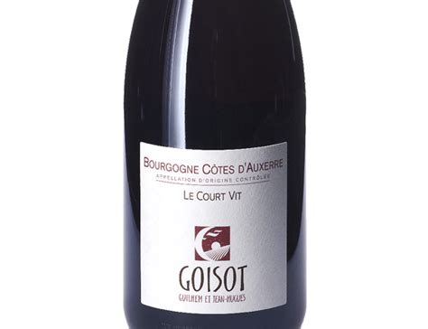 Domaine Goisot Côtes D Auxerre Le Court Vit Rouge 2021