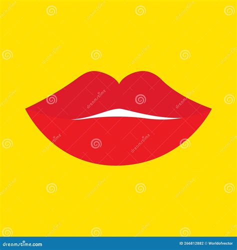 Red Female Lips Icon Lipstick Makeup Lip Collection Woman Girl Mouth