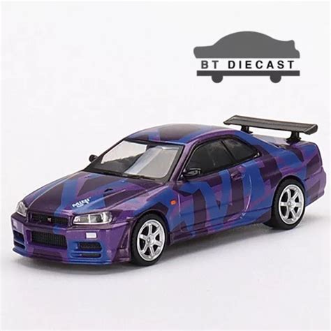 Mini Gt Nissan Skyline Gt R R V Spec Ii Digital Camouflage Mgt