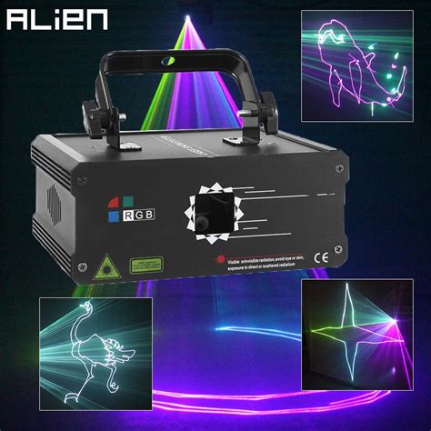 500MW RGB Full Color Animation Laser Projector DMX Beam Scanner DJ