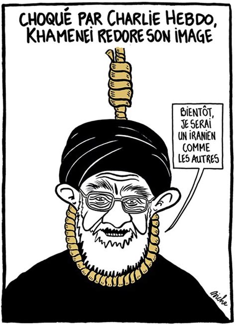 Iran Politics Club Ayatollah Khamenei Cartoons Of Charlie Hebdo In