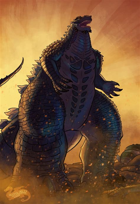 Kaijune 2019 Godzilla Triumphant By Devinquigleyart On Deviantart