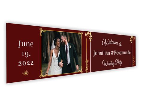 Personalised Wedding Photo Banner