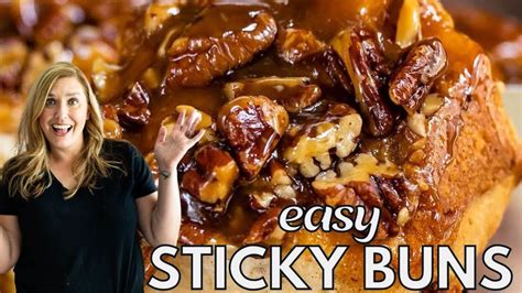 Easy Sticky Buns With Pillsbury Cinnamon Rolls Easy Sticky Buns Sticky Buns Sticky Buns Recipes