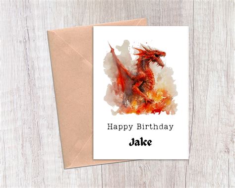 Dungeons And Dragons Birthday Card D D Birthday Card Etsy