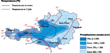 Austria Climate map | Order and download Austria Climate map