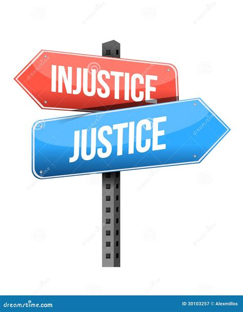 Injustice Versus Justice Road Sign Royalty Free Stock Photography