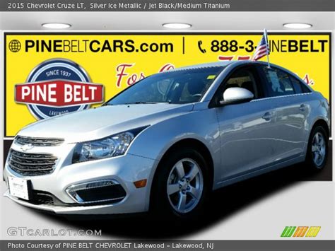 Silver Ice Metallic 2015 Chevrolet Cruze Lt Jet Blackmedium